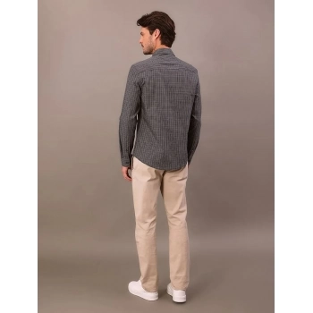 CAMISA ML SLIM PLAID