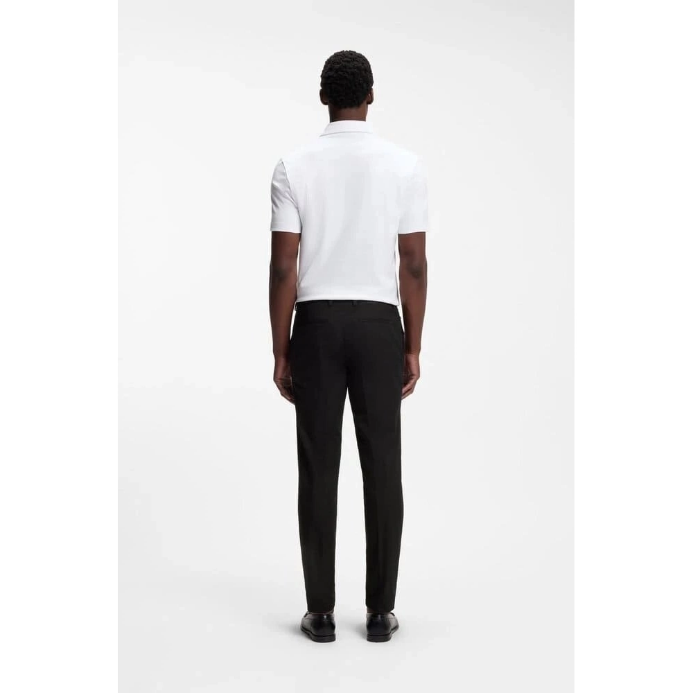 Calças Boss Slim-Fit Em Mistura De Algodão Elástico