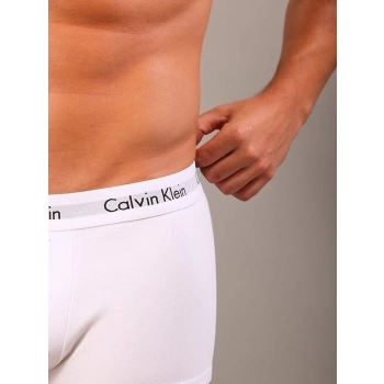 Kit 3 Underwear Low Rise Trunk Classic Cintura Baixa Com Elastano Cuecas Calvin Klein