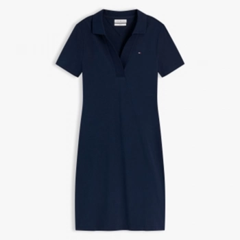 SLIM OPEN NK POLO DRESS SS