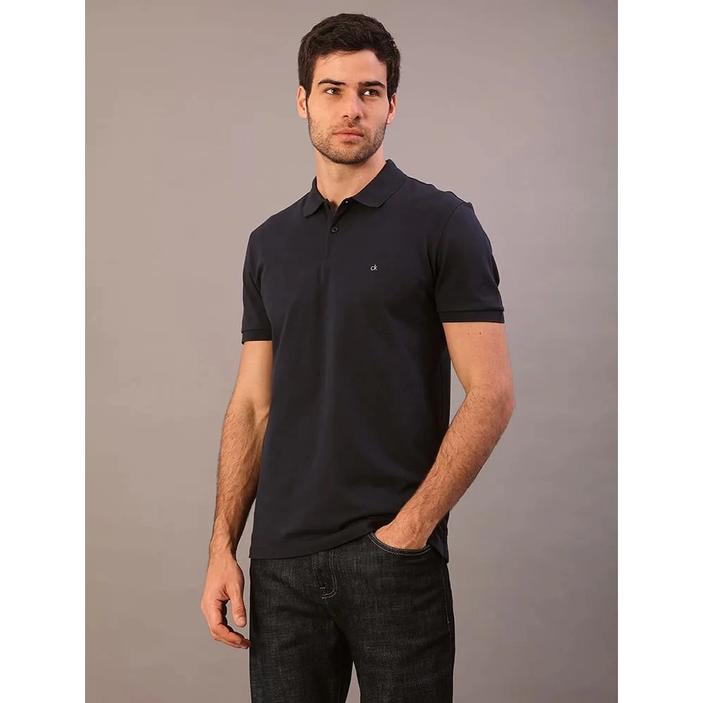 POLO MC CK SLIM MASC PIQUET PIMA